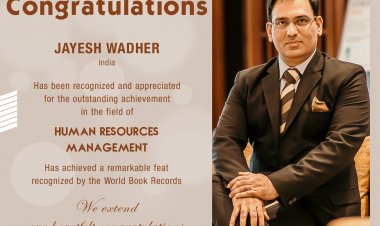JAYESH WADHER Bagged Outstanding Achievement in Human Resources Management
