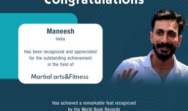 Maneesh Bagged Outstanding Achievement in Martial Arts and Fitness