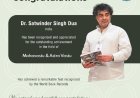 Dr.Satwinder Singh Dua Bagged Mahavastu & Astro Vastu