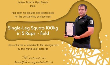 Subham Goswami	Bagged Award for Single-Leg Squats 100kg in 5 Raps