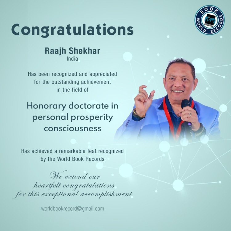 Honorary doctorate in personal prosperity consciousness