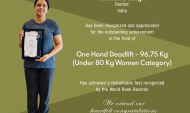 One Hand Deadlift – 96.75 Kg (Under 80 Kg Women Category)