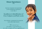Vihaan Vigneshwara-Excellence in Identification of A to Z objects and flash cards