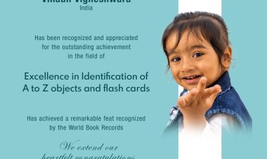 Vihaan Vigneshwara-Excellence in Identification of A to Z objects and flash cards